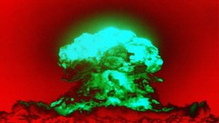 Abstract radiation military atomic bomb