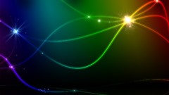 Abstract rainbows digital art