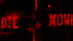 Abstract red blood Typography
