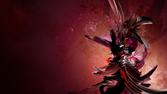 Abstract red Flowers digital