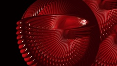 Abstract red huge balls