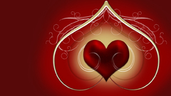 Abstract red valentines day