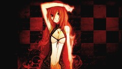 Abstract red vocaloid dress