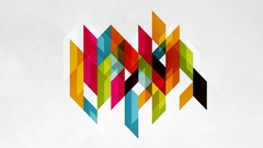 Abstract retro multicolor