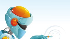 Abstract Robots artwork