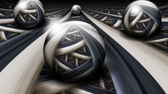 Abstract running marbles cgi