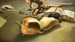 Abstract Salvador Dalí artwork