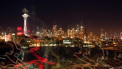 Abstract Seattle cities artwork