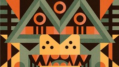 Abstract shapes artwork totem pole Ben Newman