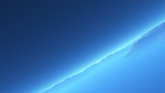 abstract shapes blue landscape render digital art Minimalism