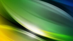 abstract shapes digital art Green