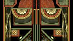 Abstract shapes psychedelic artwork