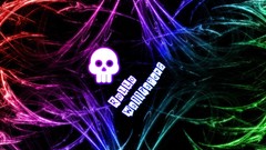 Abstract skulls multicolor claws