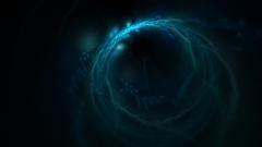 Abstract smoke circle