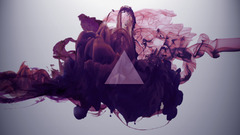 abstract smoke ink triangle purple