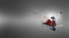Abstract Snowboarding