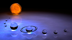 Abstract solar system planets