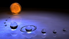 Abstract solar system planets