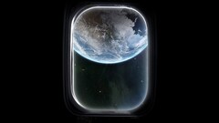 abstract Space digital art space art planet window Earth
