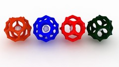 Abstract spheres chrome