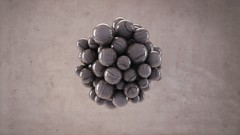 Abstract spheres digital art lacza