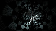 Abstract spirals grayscale