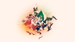 Abstract splashes multicolor artwork digital art