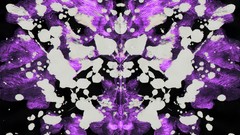 Abstract splatters Rorschach test