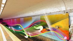 Abstract subway Photo manipulation
