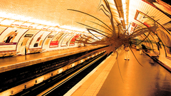 Abstract subway tunnels