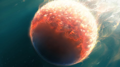 Abstract sun outer space