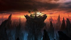 Abstract surreal fantasy art futuristic trippy