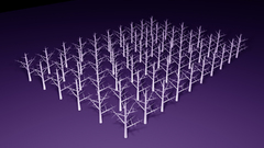 Abstract symmetry purple background