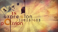 Abstract text artwork