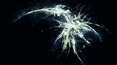 Abstract text shattered contrast