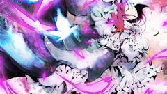 Abstract touhou dress pink