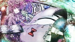 Abstract touhou long hair