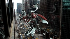 Abstract towns 3D renders