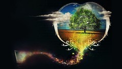 Abstract Trees multicolor