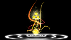 Abstract triforce spirals