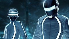 Abstract TRON: Legacy daft punk cities video games