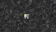 Abstract Typography digital art