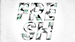 Abstract Typography white background