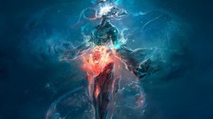 Abstract underwater artwork digital art fantasy art