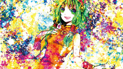 Abstract vocaloid dress long