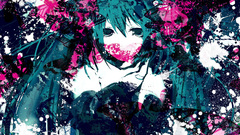 Abstract vocaloid hatsune miku