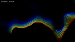 Abstract waves rainbows dreams