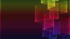 Abstract waves rainbows gradient