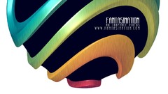 Abstract white background 3d video digital art