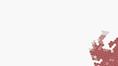 Abstract white background hexagons minimalistic digital art